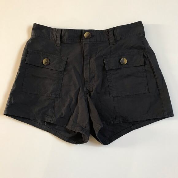Vuori Vintage Ripstop Utility Short Sz Small Charcoal Gray Stretch EUC Mid Rise - Picture 6 of 12